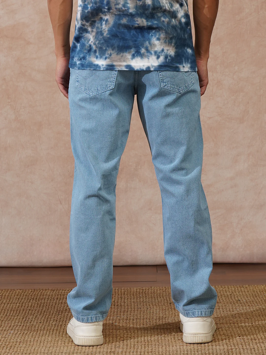 Heavy Fade Relaxed Fit Jeans | Blue - Image 3