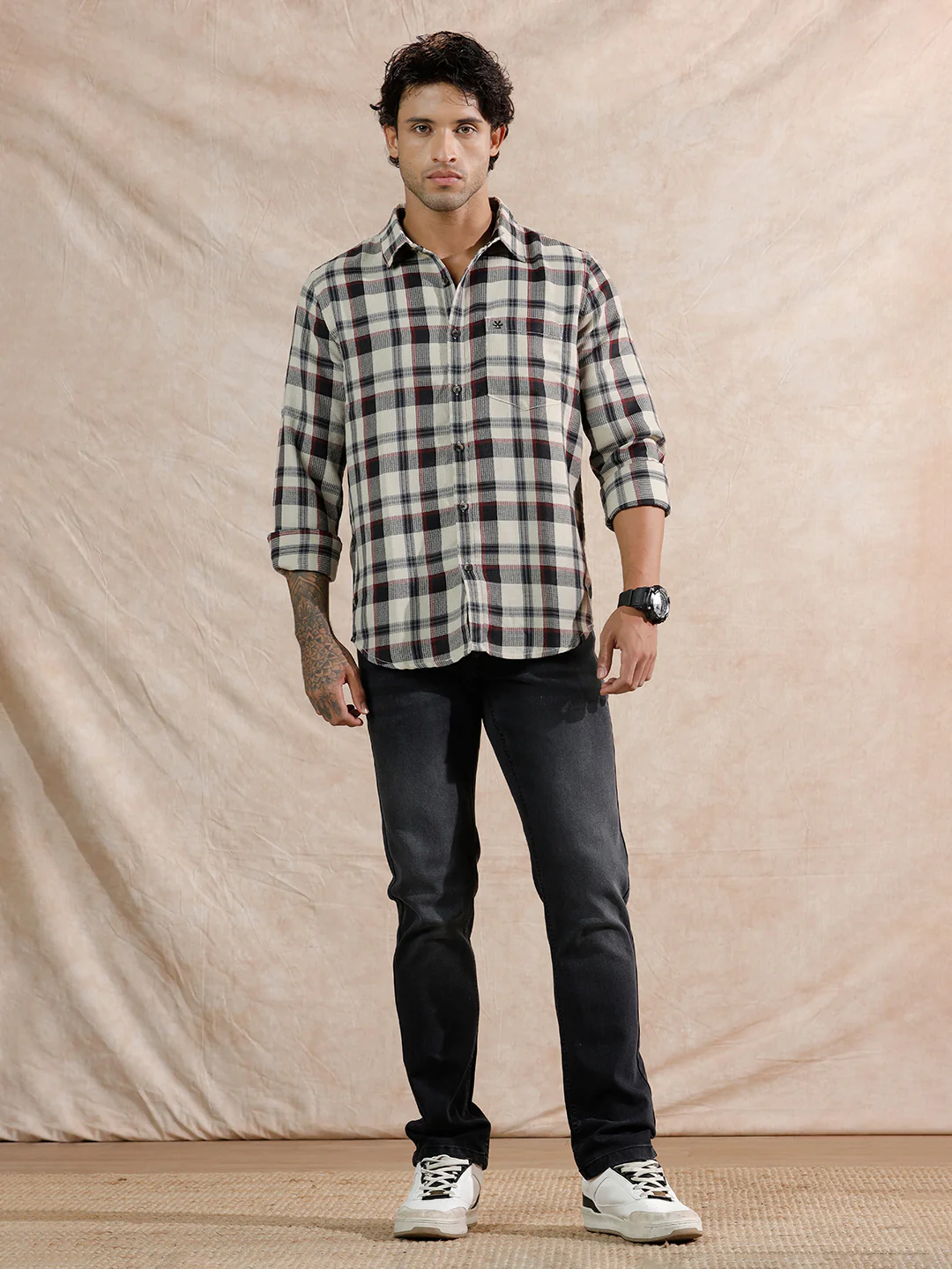 Heavy Fade Slim Fit Jeans | Black - Image 2
