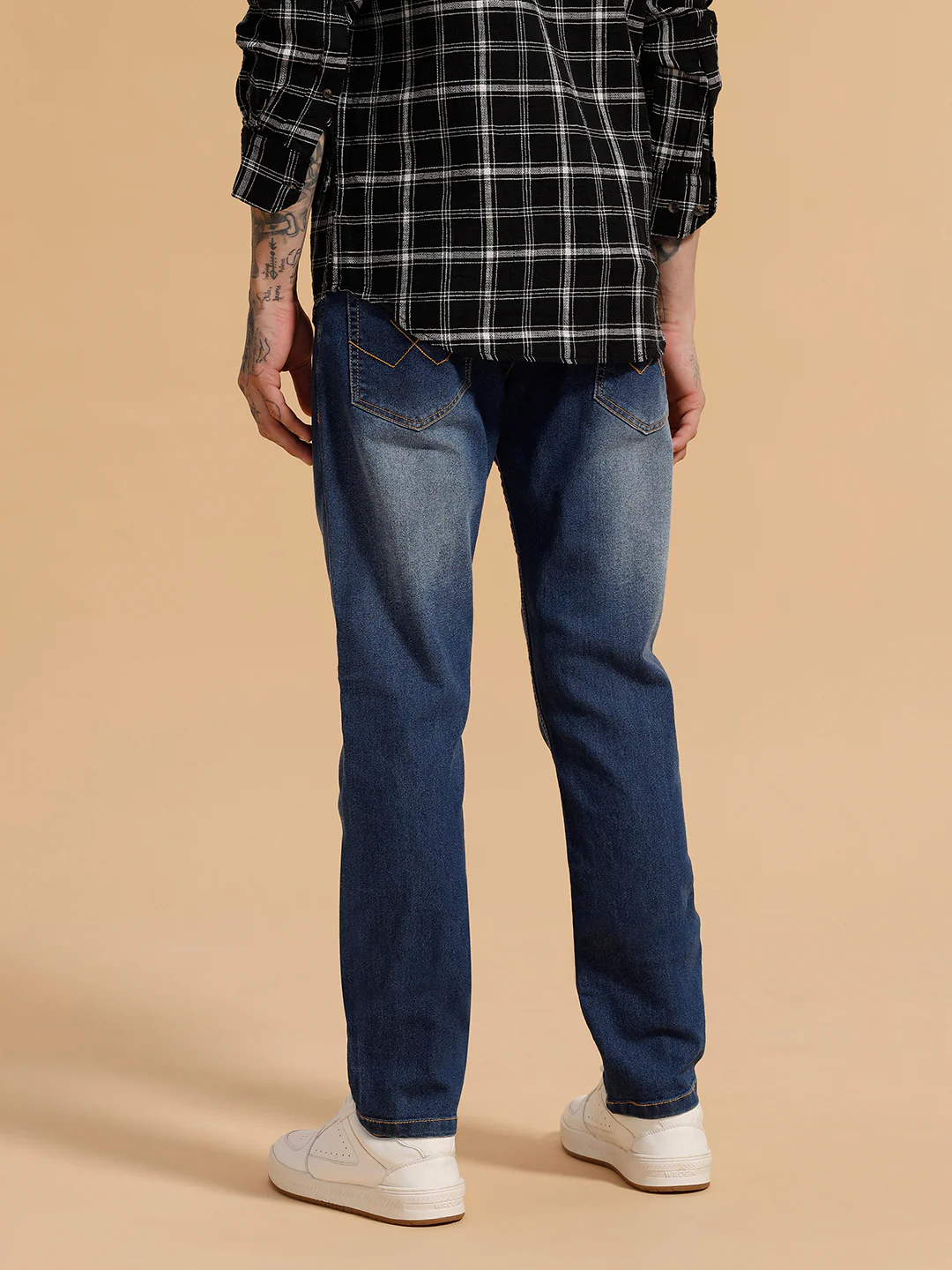 Heavy Fade Slim Fit Jeans | Blue - Image 3