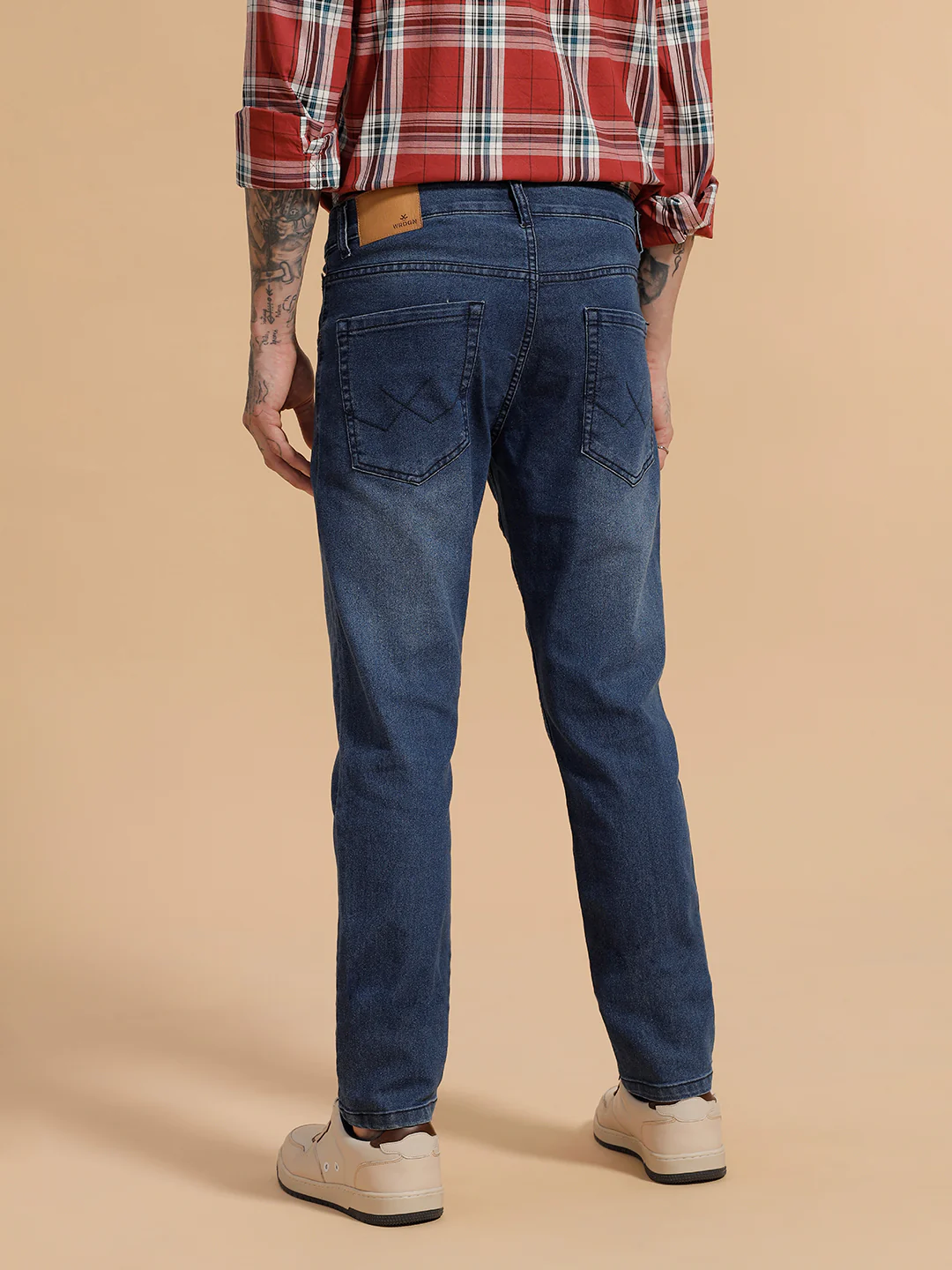 Heavy Fade Slim Fit Jeans | Blue - Image 3
