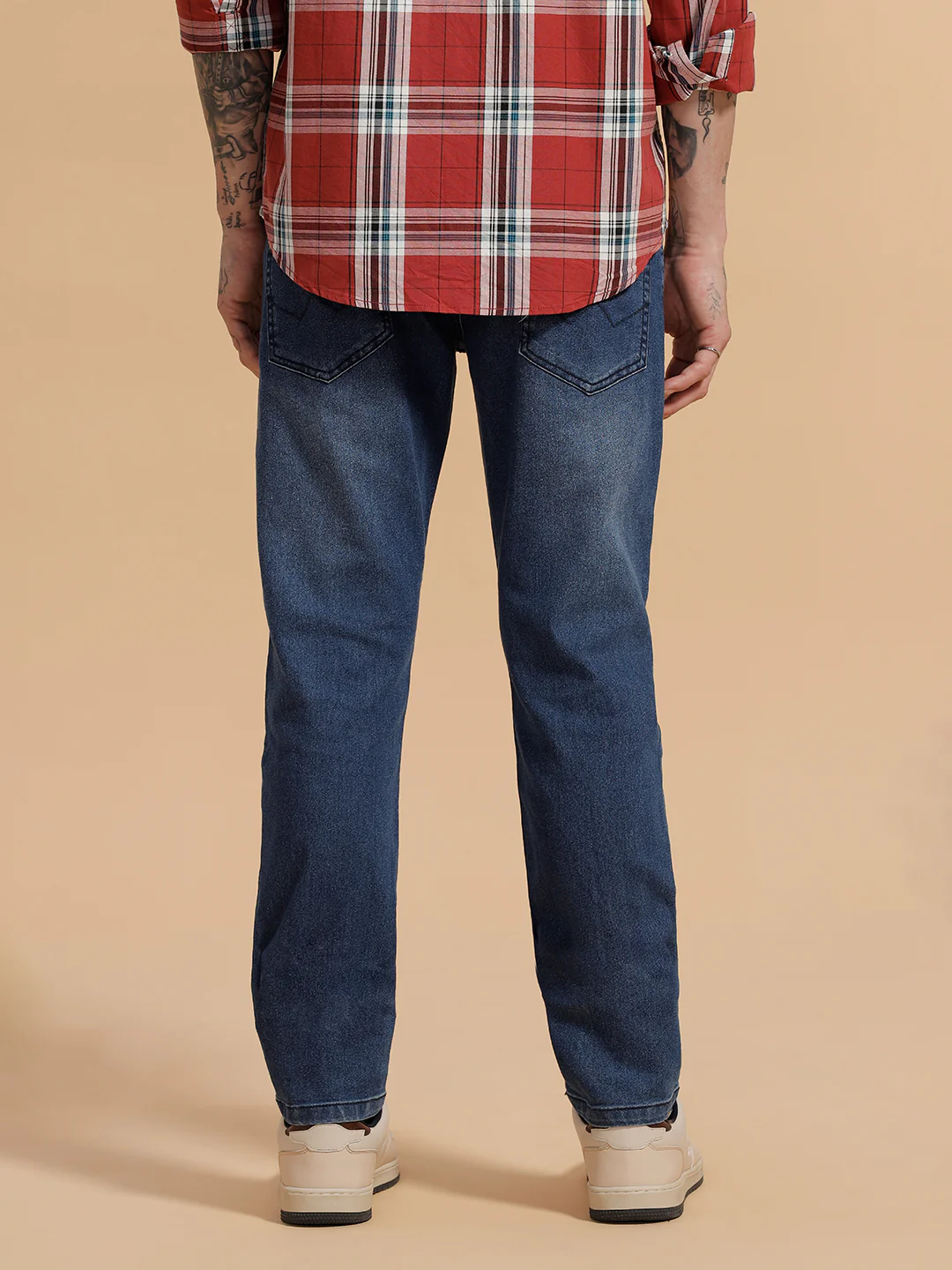 Heavy Fade Slim Fit Jeans | Blue - Image 5