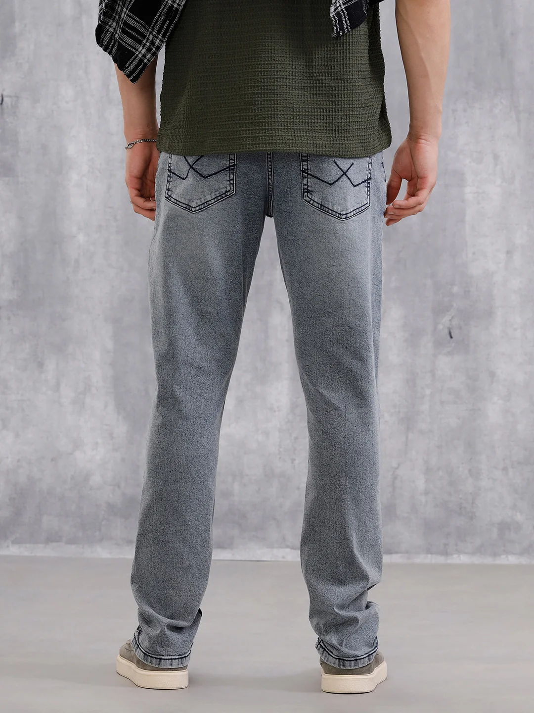 Heavy Fade Straight Fit Jeans | Light Blue - Image 3