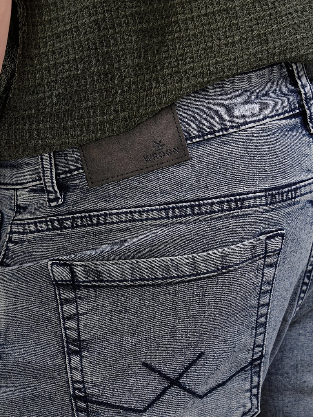 Heavy Fade Straight Fit Jeans | Light Blue - Image 6