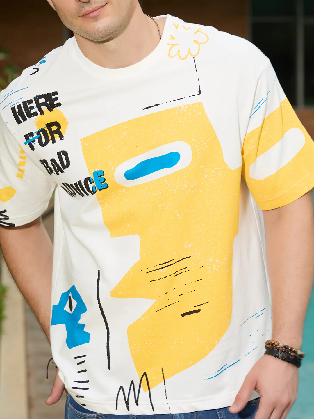 Heavy GSM Oversized Fit T-Shirt | Off White - Image 5