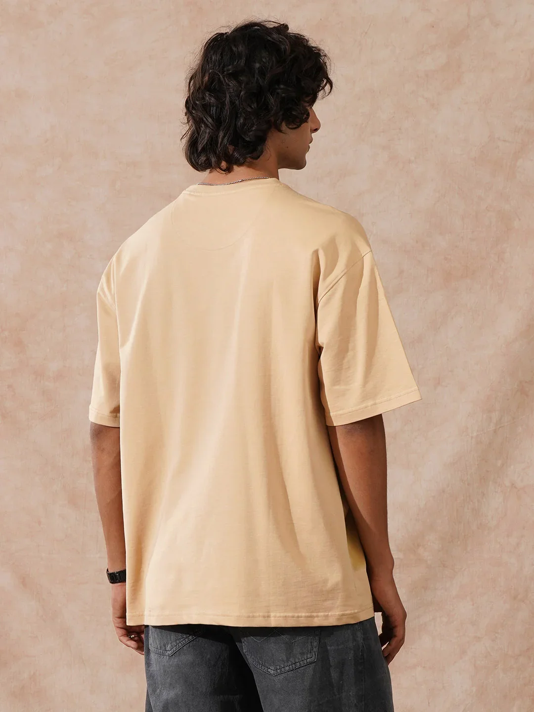 Heavy GSM Oversized T-Shirt | Beige - Image 3