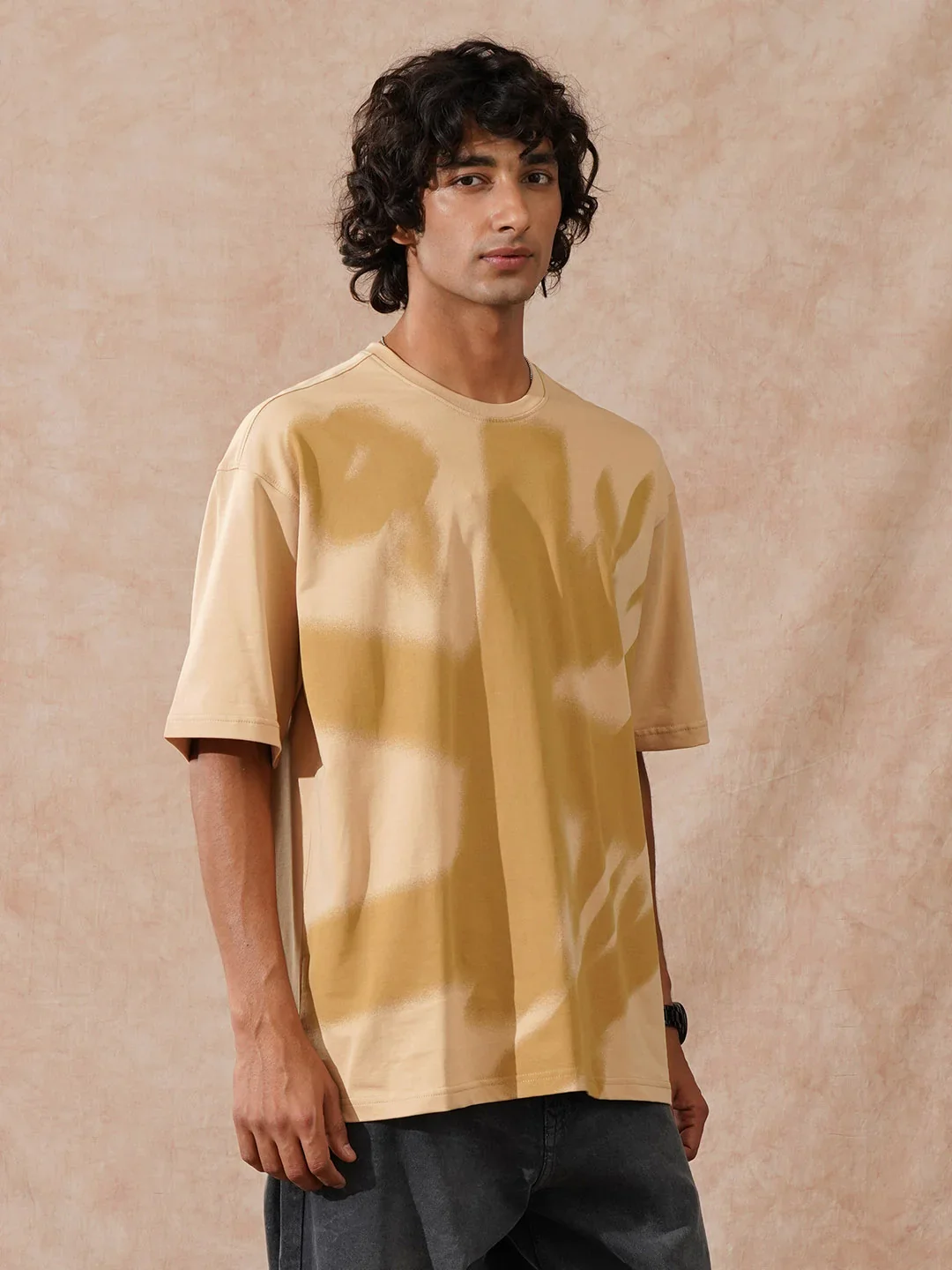 Heavy GSM Oversized T-Shirt | Beige - Image 4
