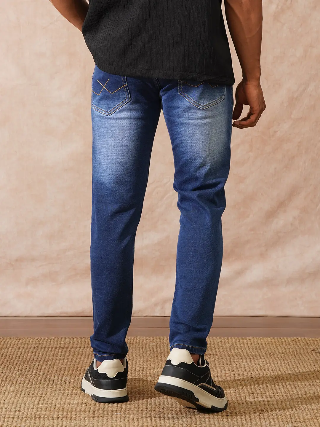 High Fade Skinny Crop Jeans | Blue - Image 3