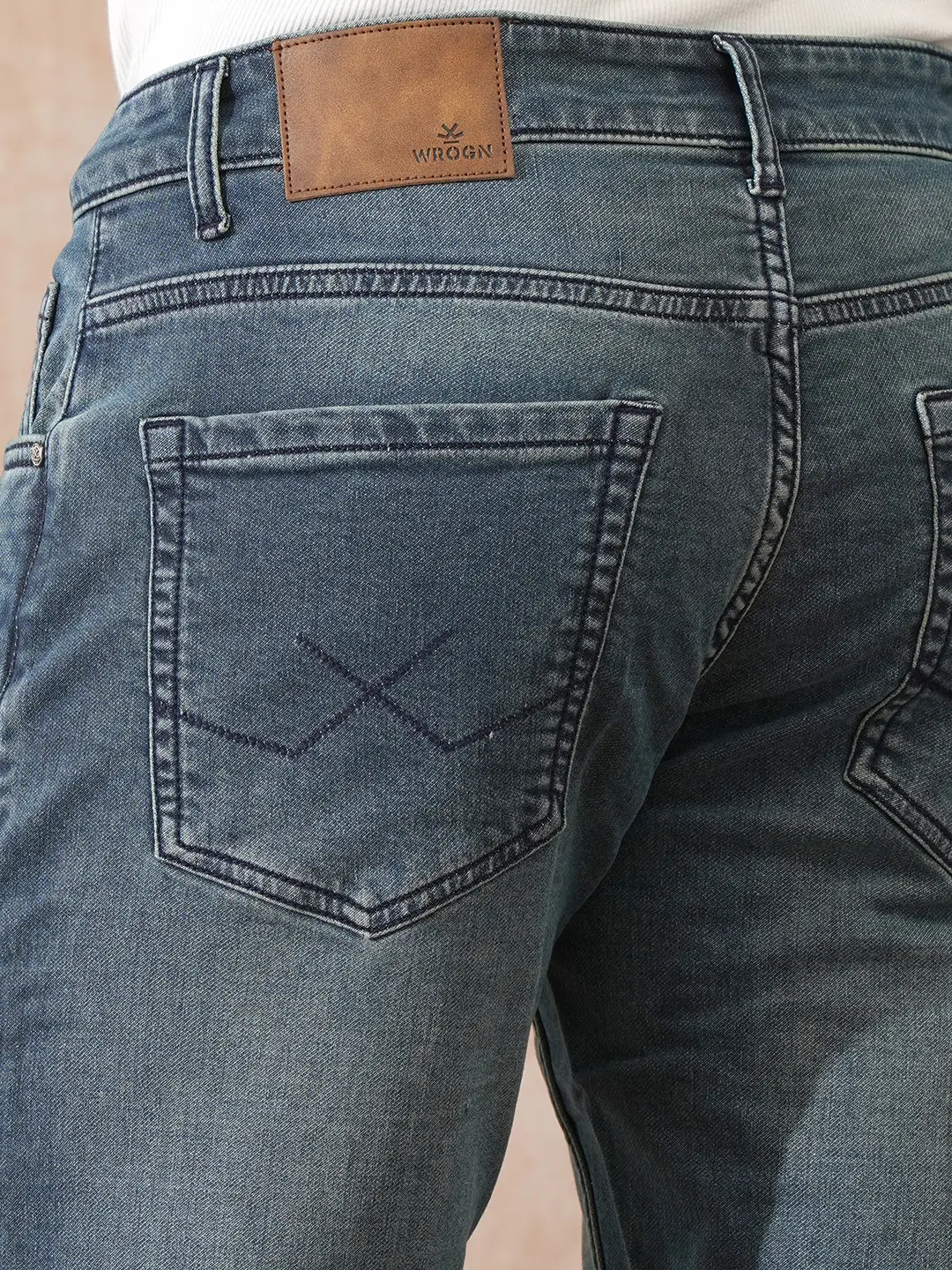 Heavy Fade Skinny Crop Jeans | Blue - Image 6