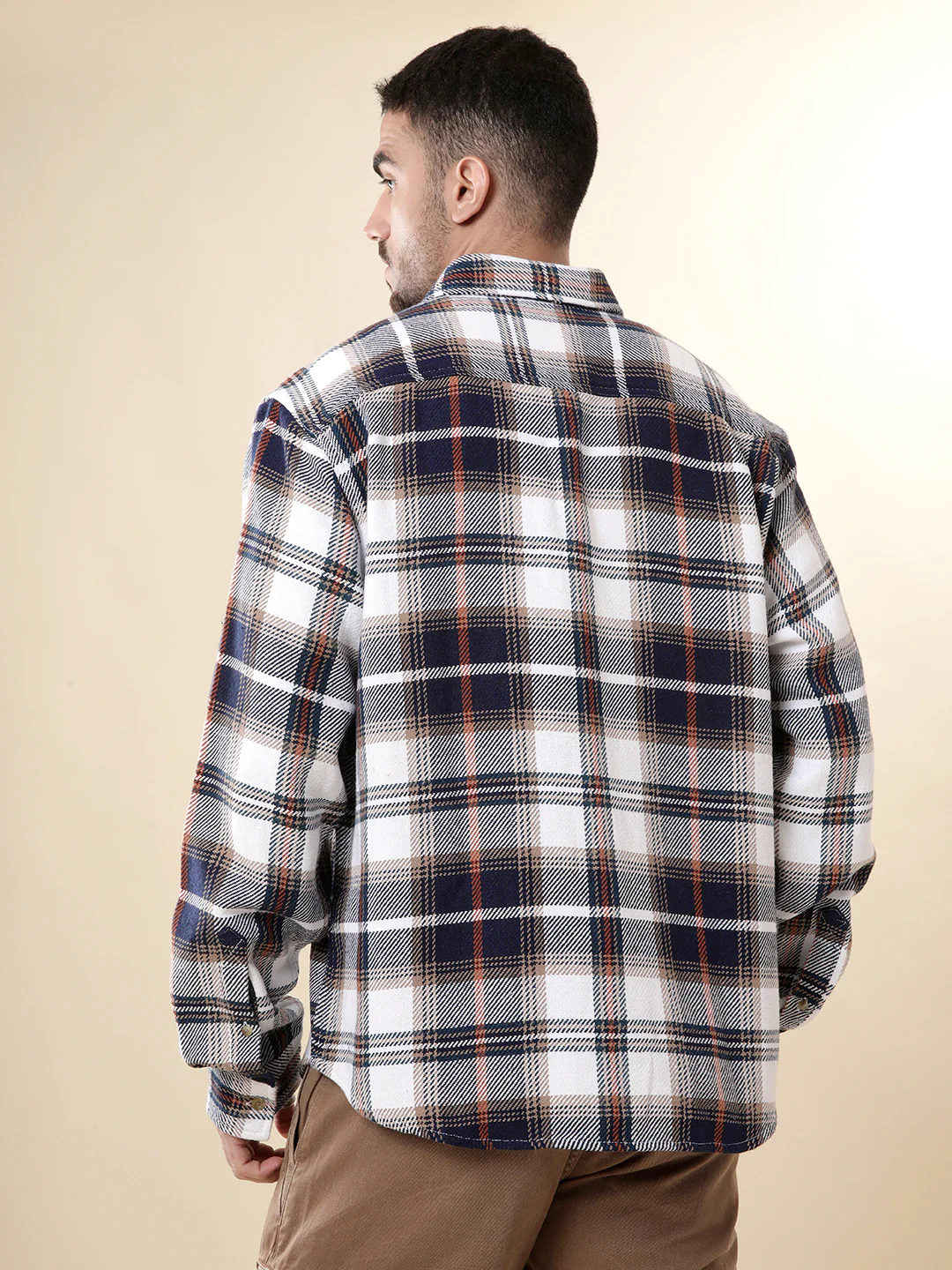 Ice Blue Classic Checked Shirt - Image 4