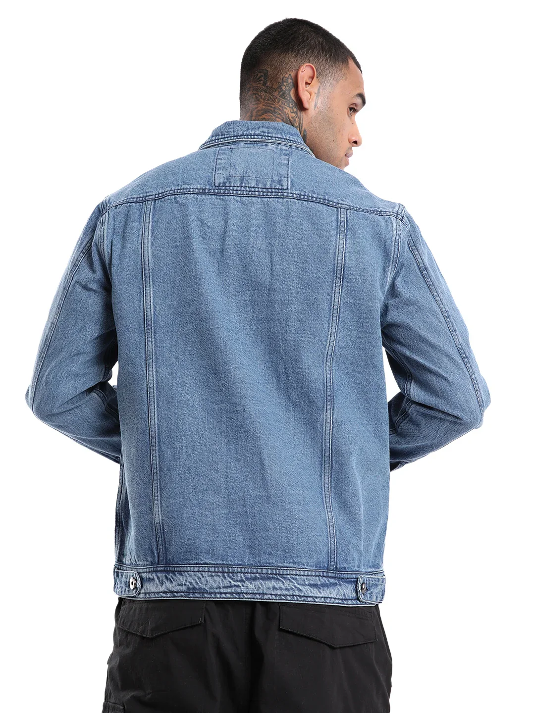 Indigo Blue Denim Jacket - Image 3