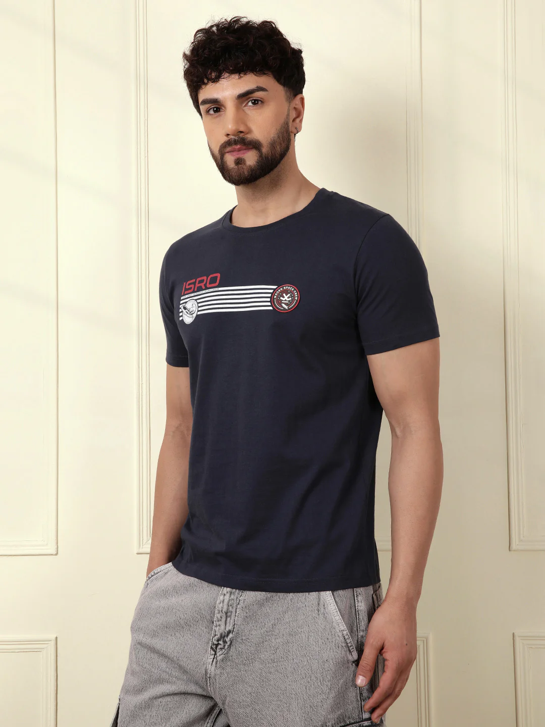 ISRO Print Casual T-Shirt - Image 4