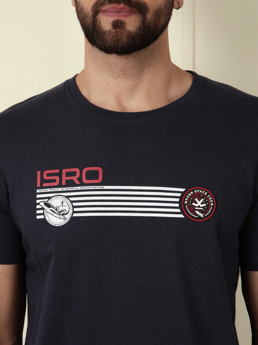 ISRO Print Casual T-Shirt - Image 5
