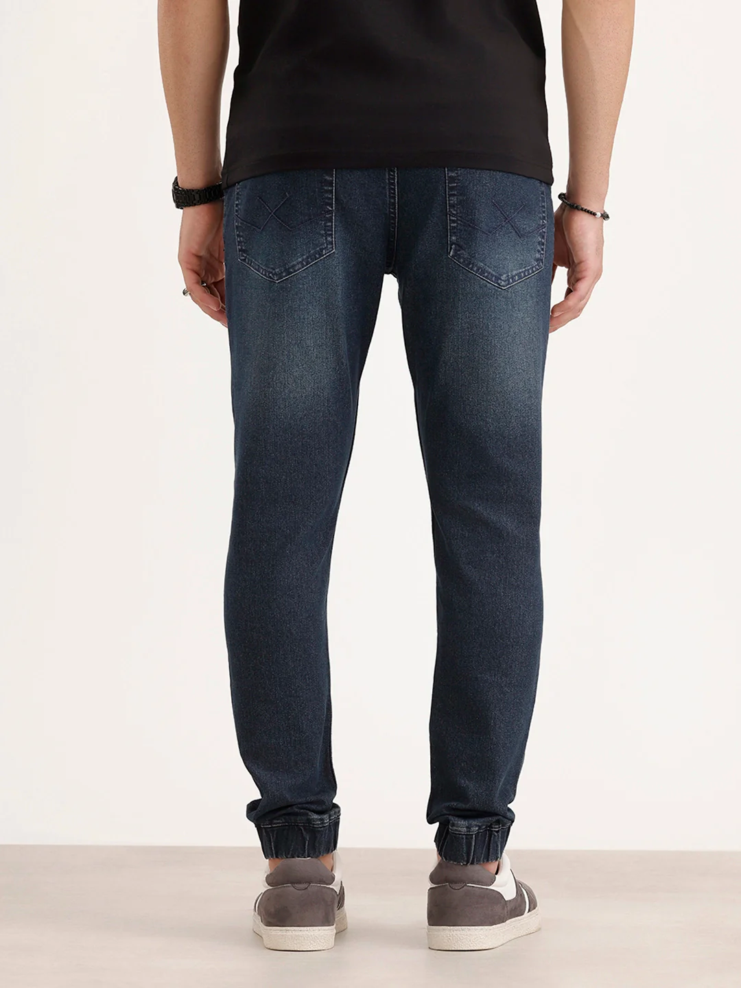 Jogger Fit Denim Jeans | Blue - Image 3
