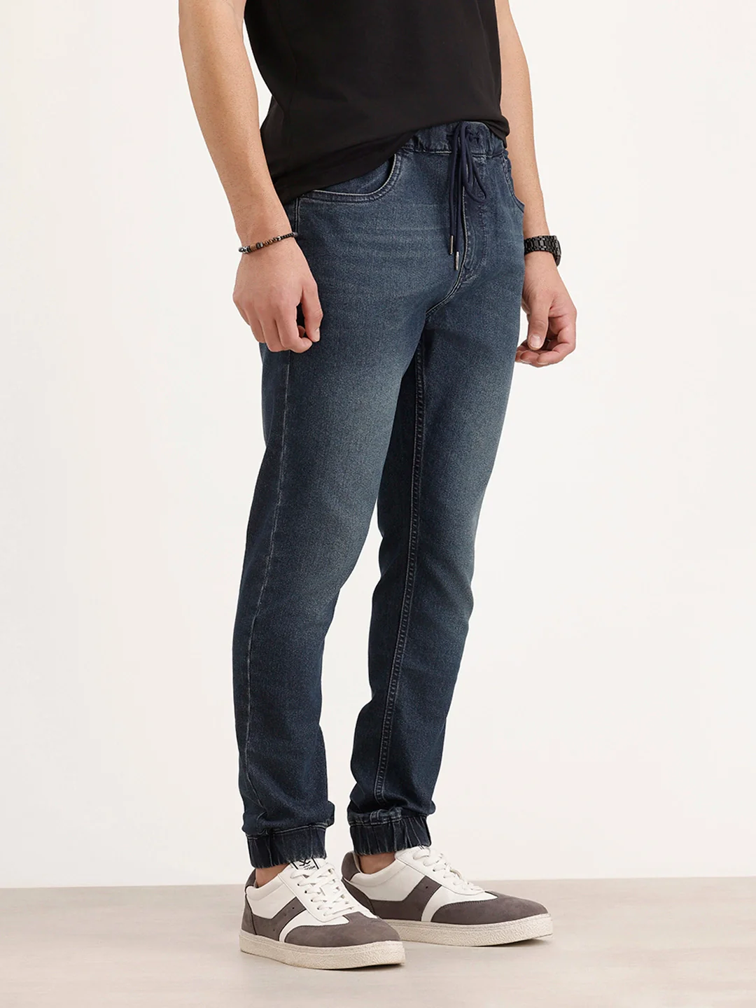 Jogger Fit Denim Jeans | Blue - Image 4