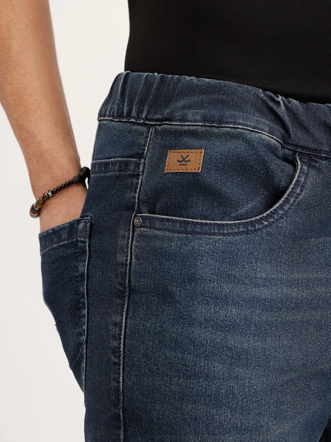Jogger Fit Denim Jeans | Blue - Image 6