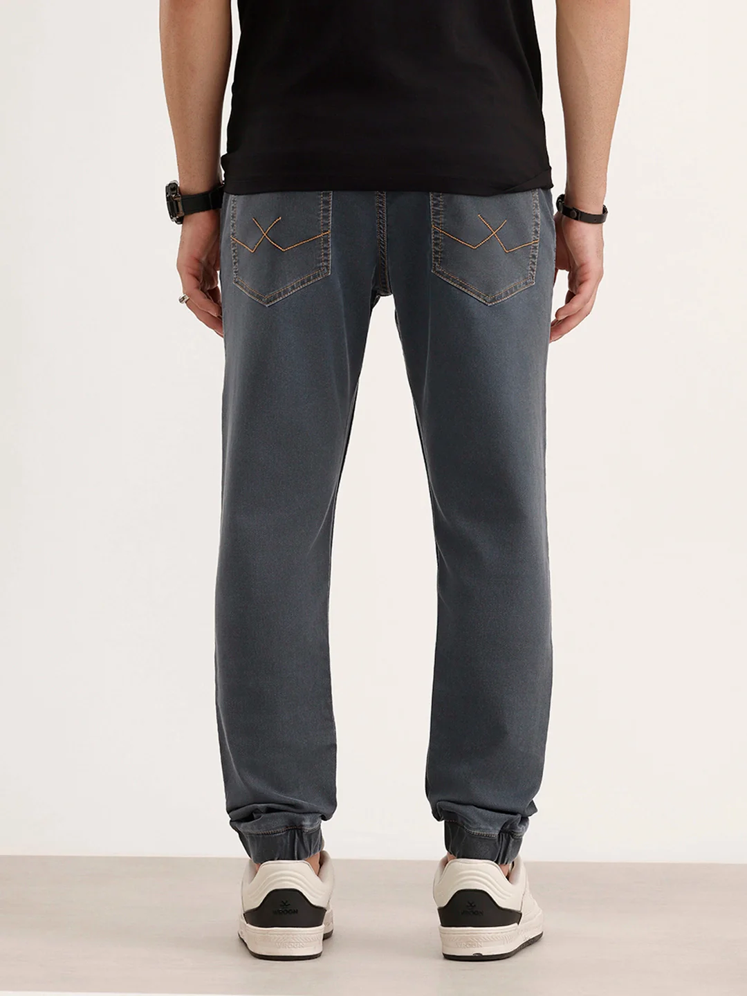Jogger Fit Denim Jeans | Grey - Image 3