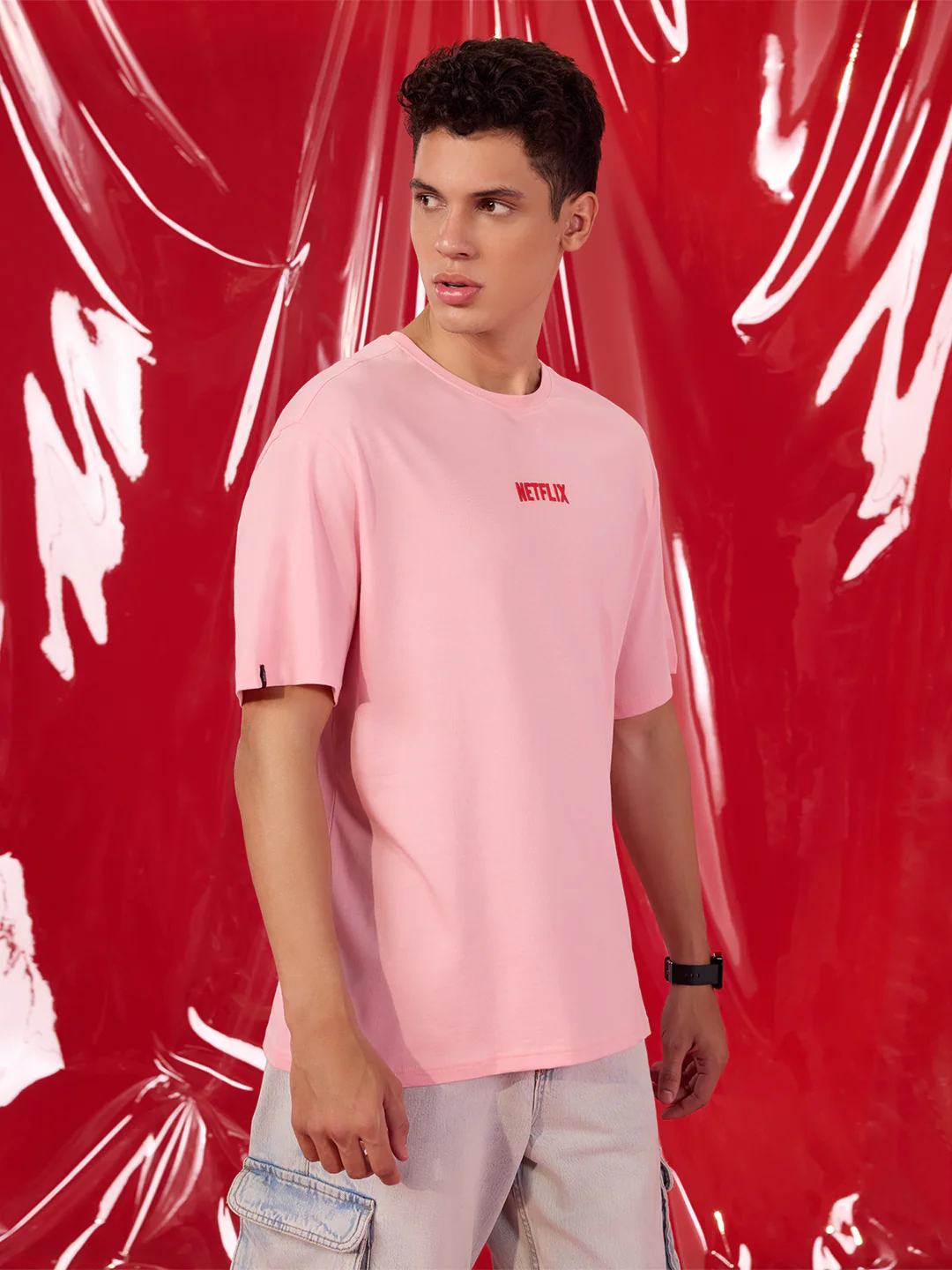 Just Chill Neflix Oversized T-Shirt - Image 4