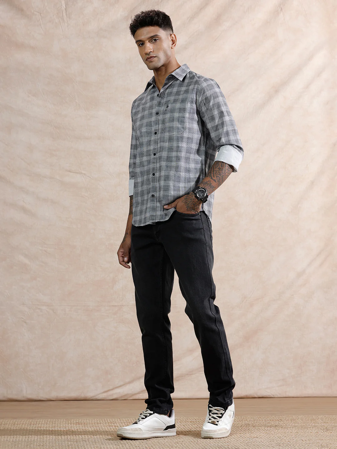 Light Fade Slim Fit Jeans | Black - Image 2