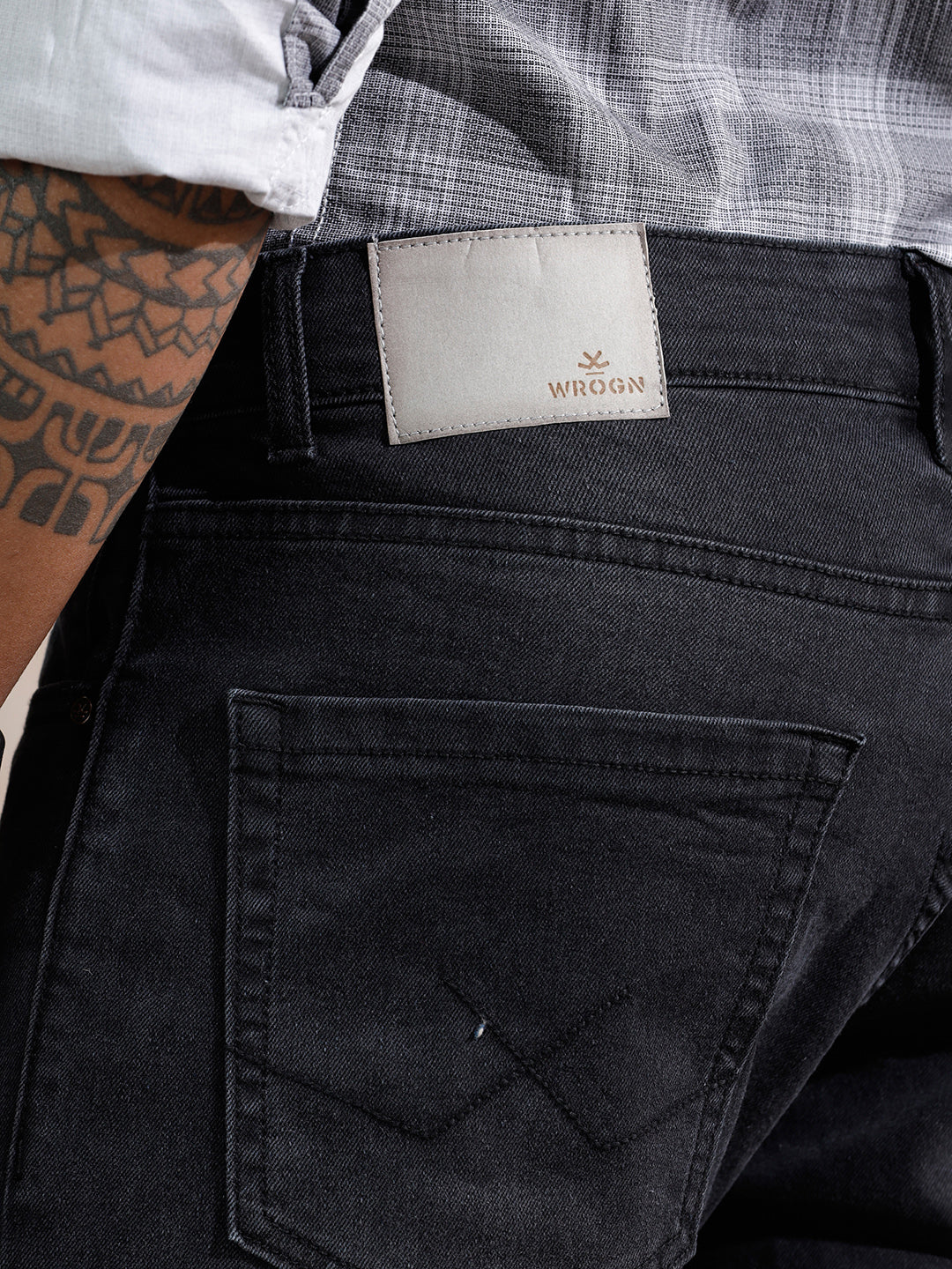 Light Fade Slim Fit Jeans | Black - Image 5