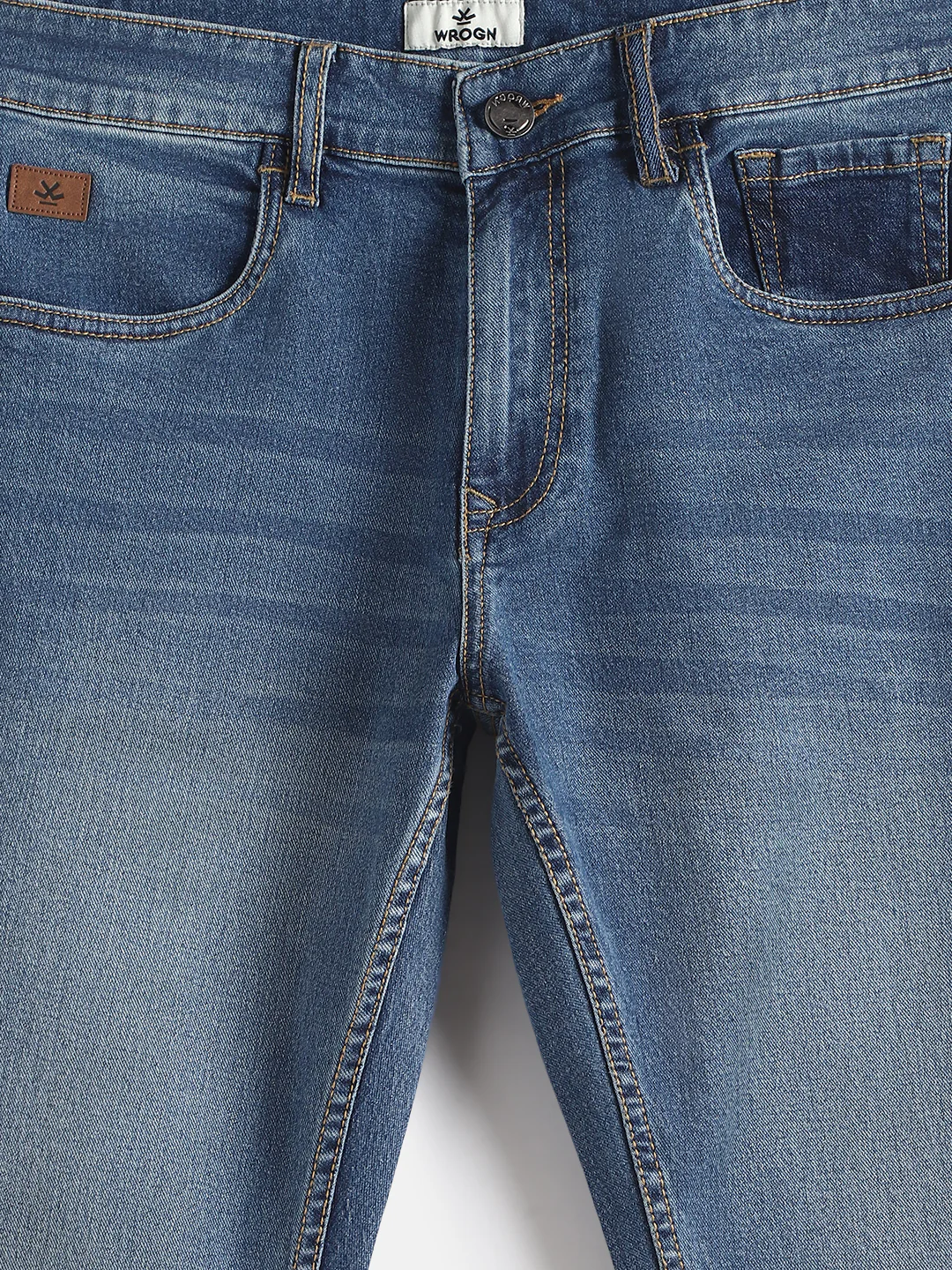 Light Fade Slim Fit Jeans | Blue - Image 2