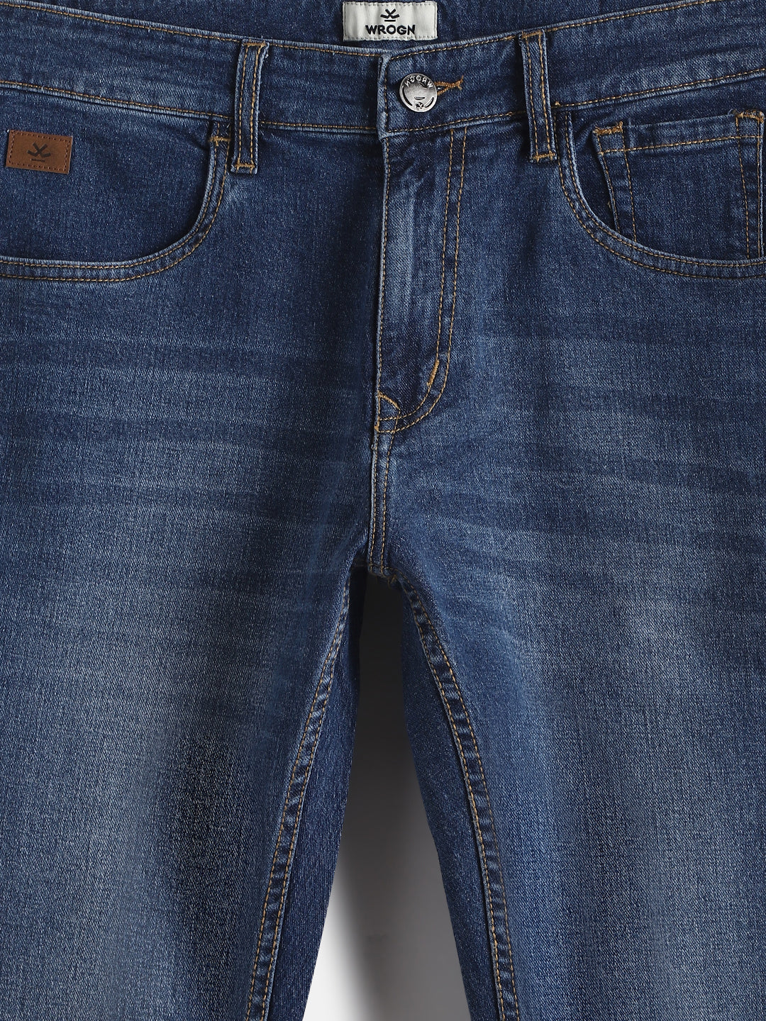 Light Fade Slim Fit Jeans | Dark Blue - Image 2