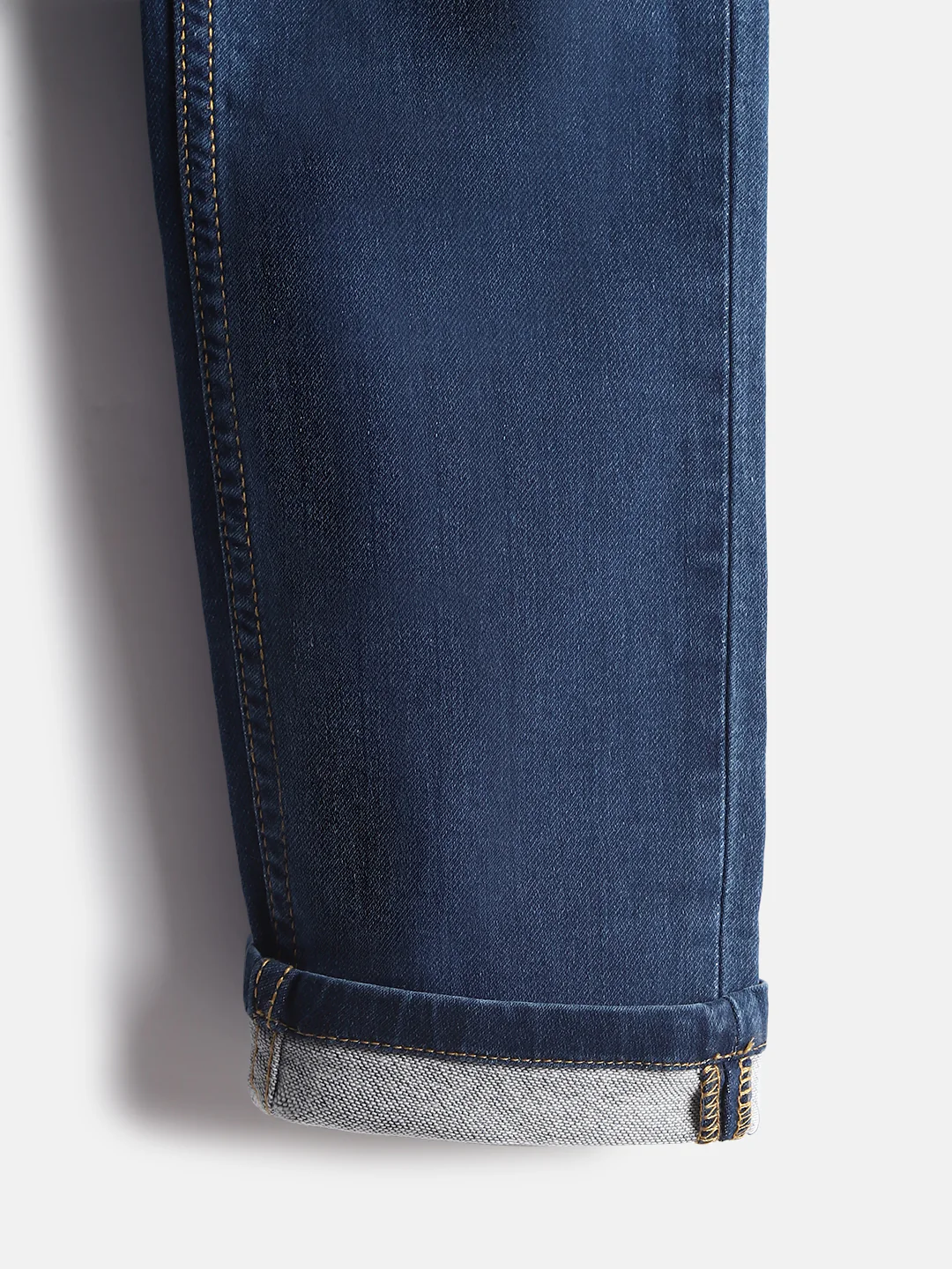 Light Fade Slim Tapered Jeans | Dark Blue - Image 6