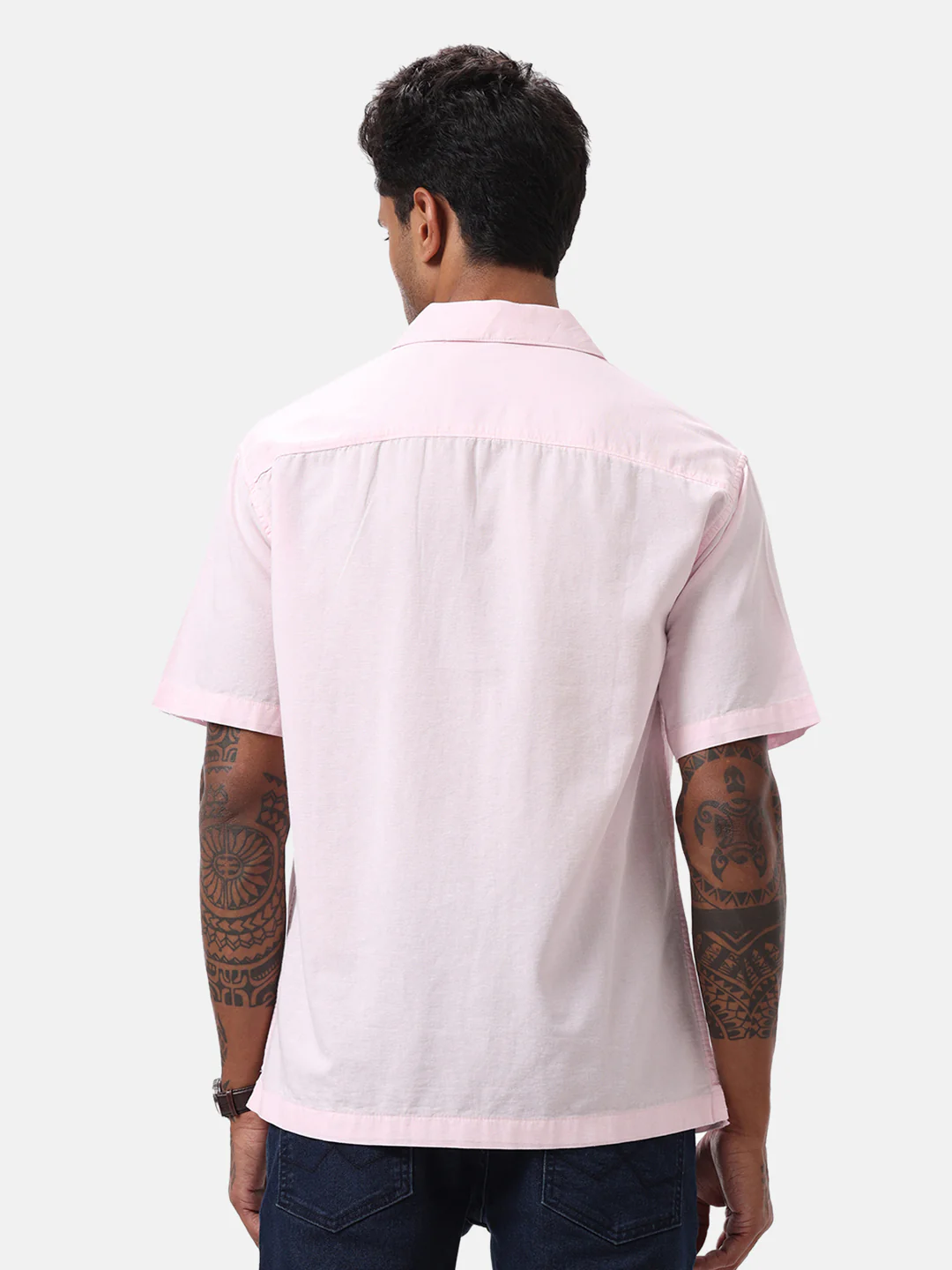 Light Pink Resort Collar Shirt - Image 3