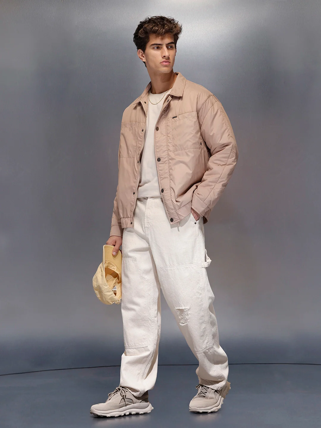 Lightweight Quilted Casual Jacket | Brown - Image 2