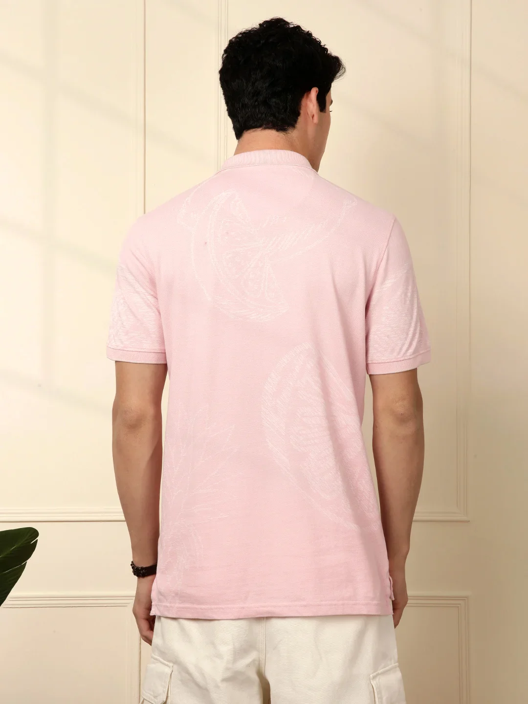 Like Summer AOP Pink Polo T-Shirt - Image 3