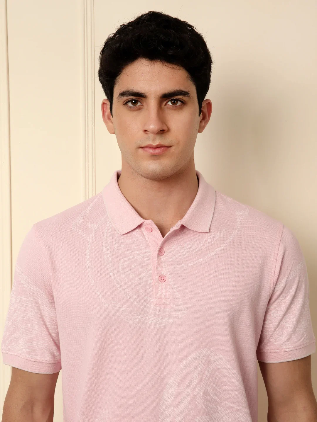 Like Summer AOP Pink Polo T-Shirt - Image 5