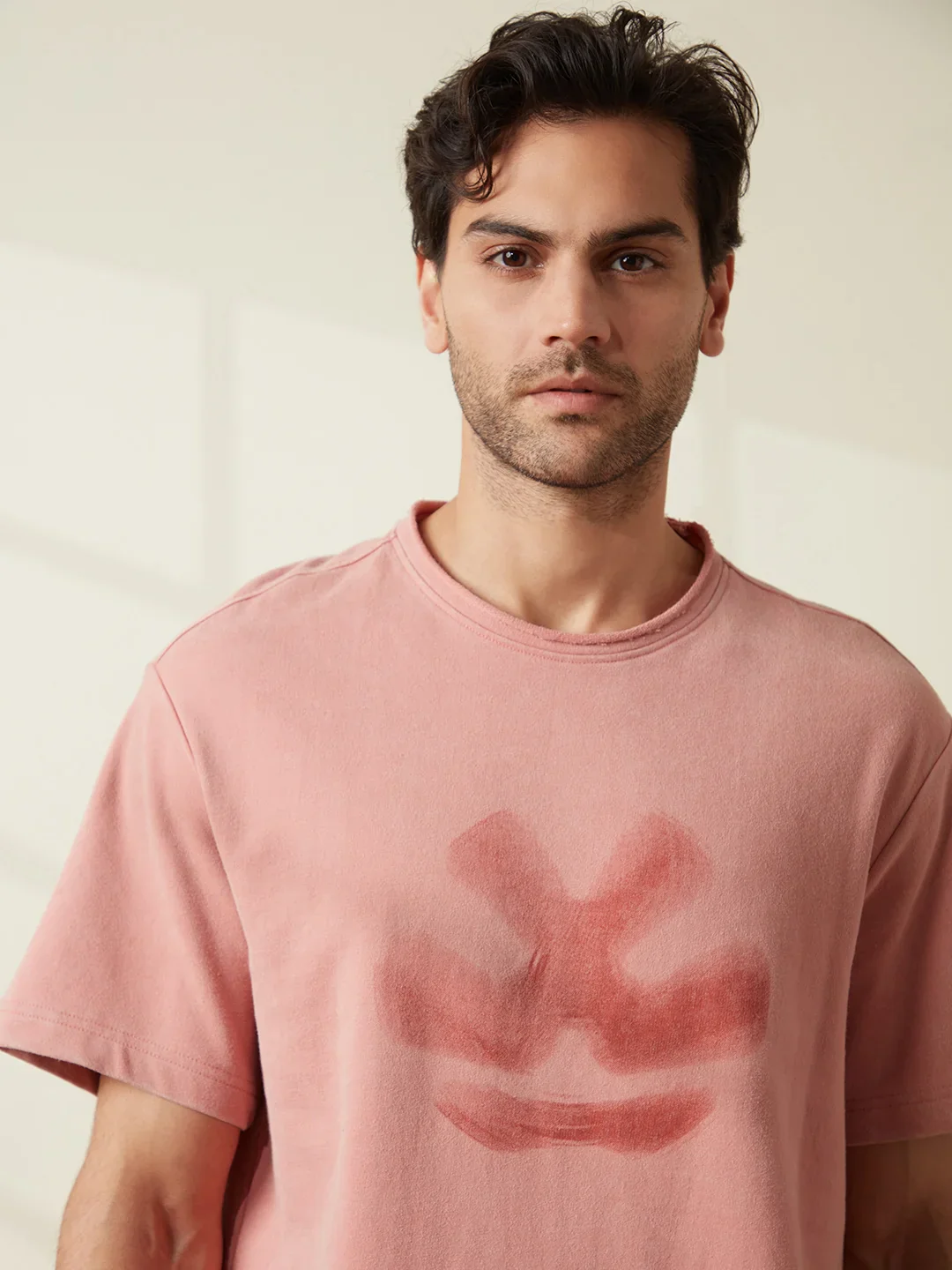 Heavy GSM Blur Logo T-Shirt | Pink - Image 7
