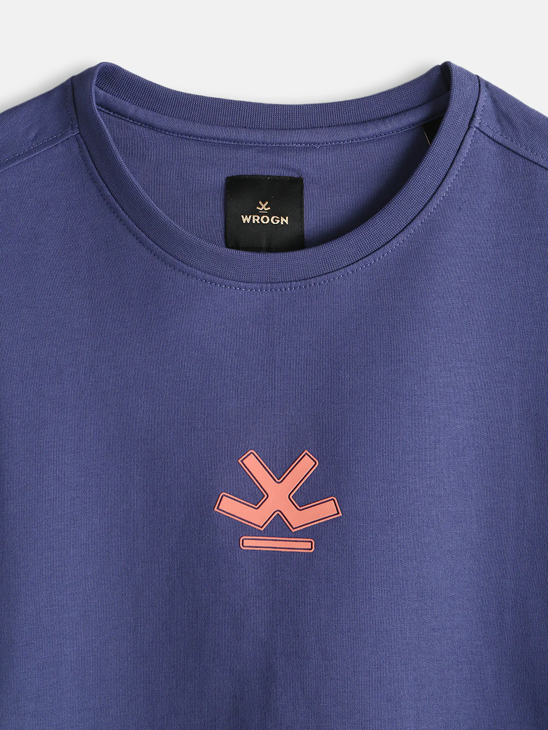 Logo Printed Oversized T-Shirt | Dark Blue - Image 4
