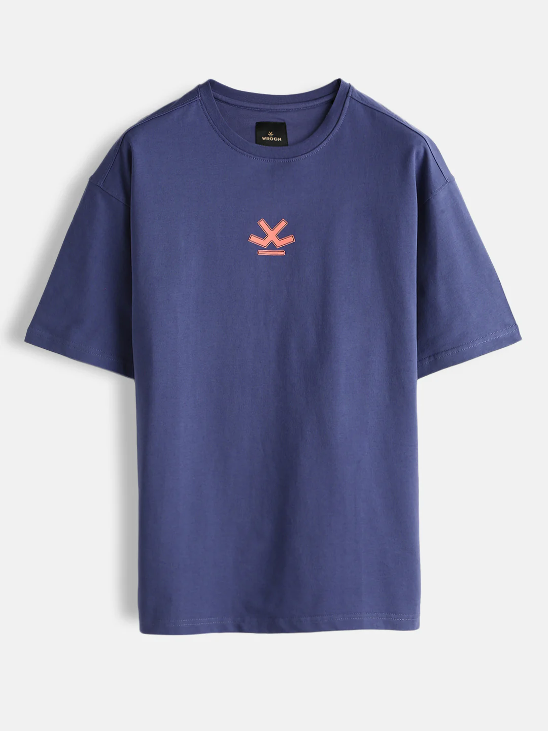 Logo Printed Oversized T-Shirt | Dark Blue - Image 5
