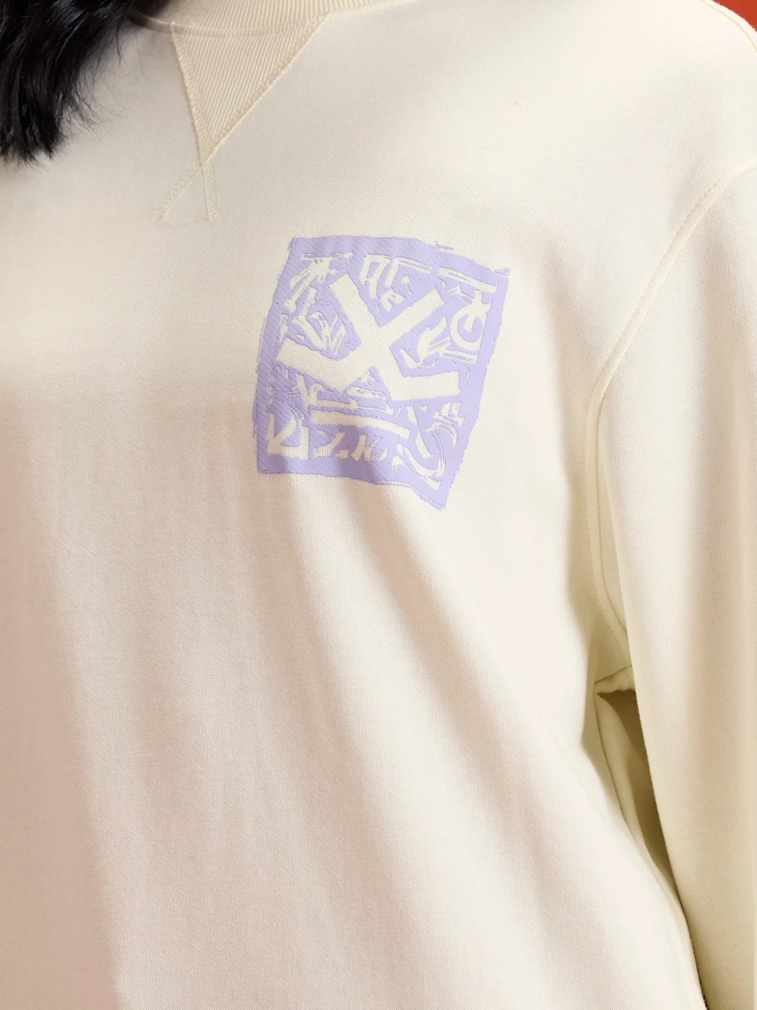 Looper Terry Comfort Fit T-Shirt With V-Insert Neck & Logo Branding | Yellow - Image 9