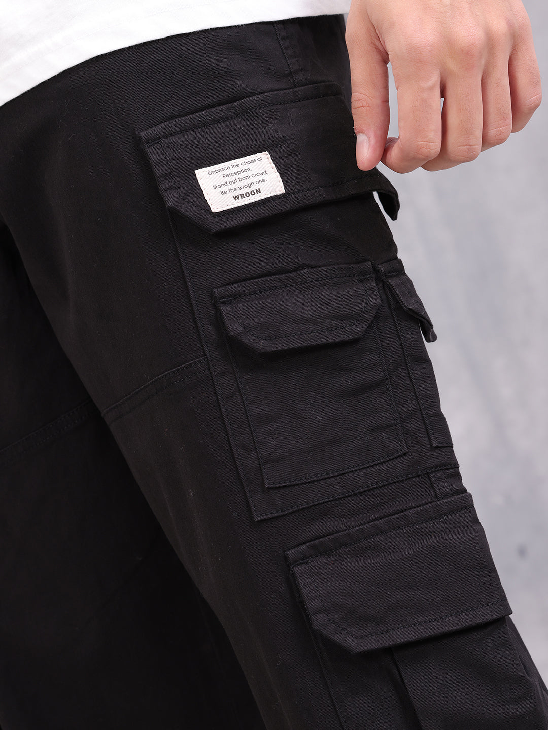 Loose Fit Cargo | Black - Image 5
