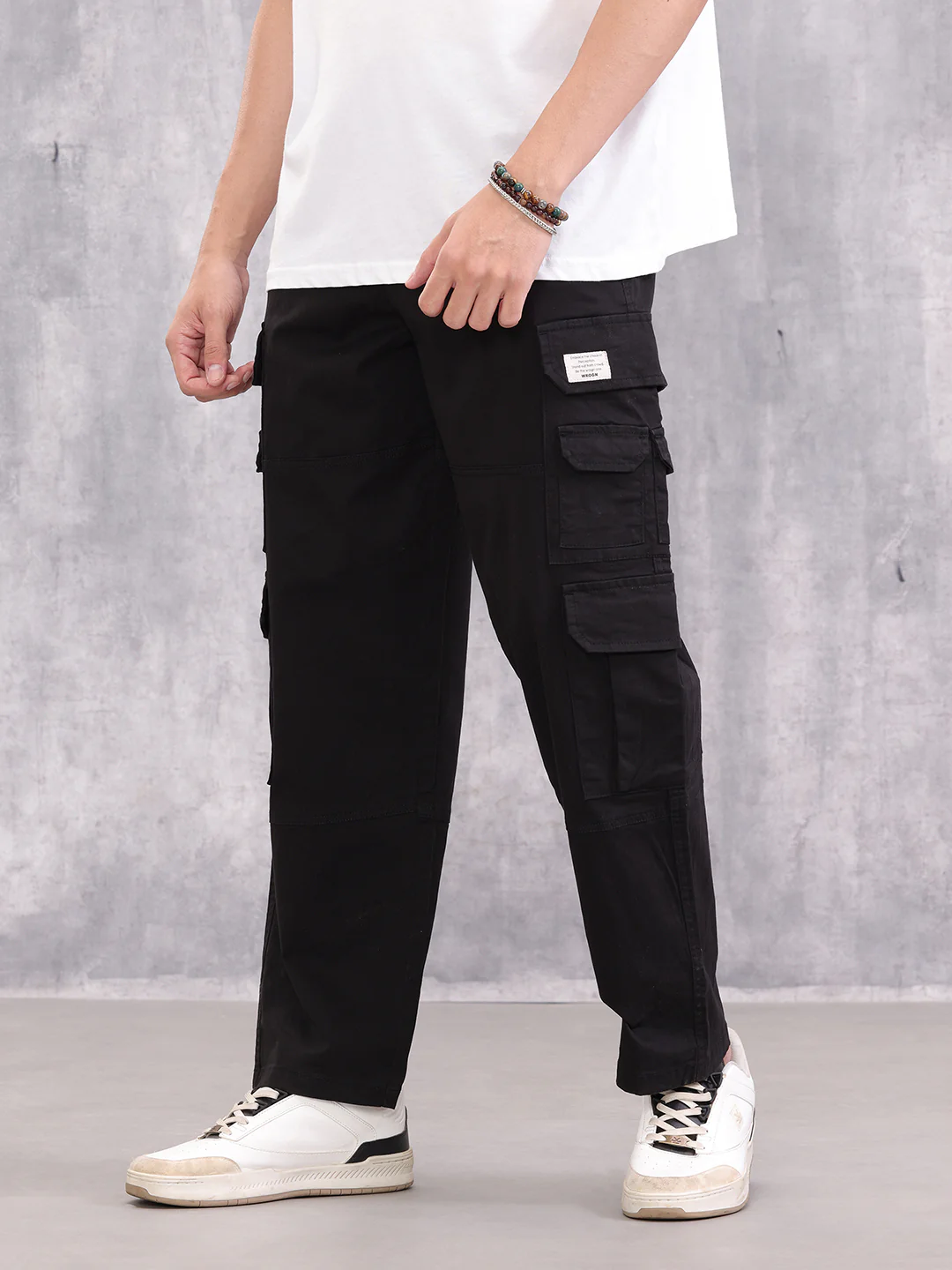 Loose Fit Cargo | Black - Image 6