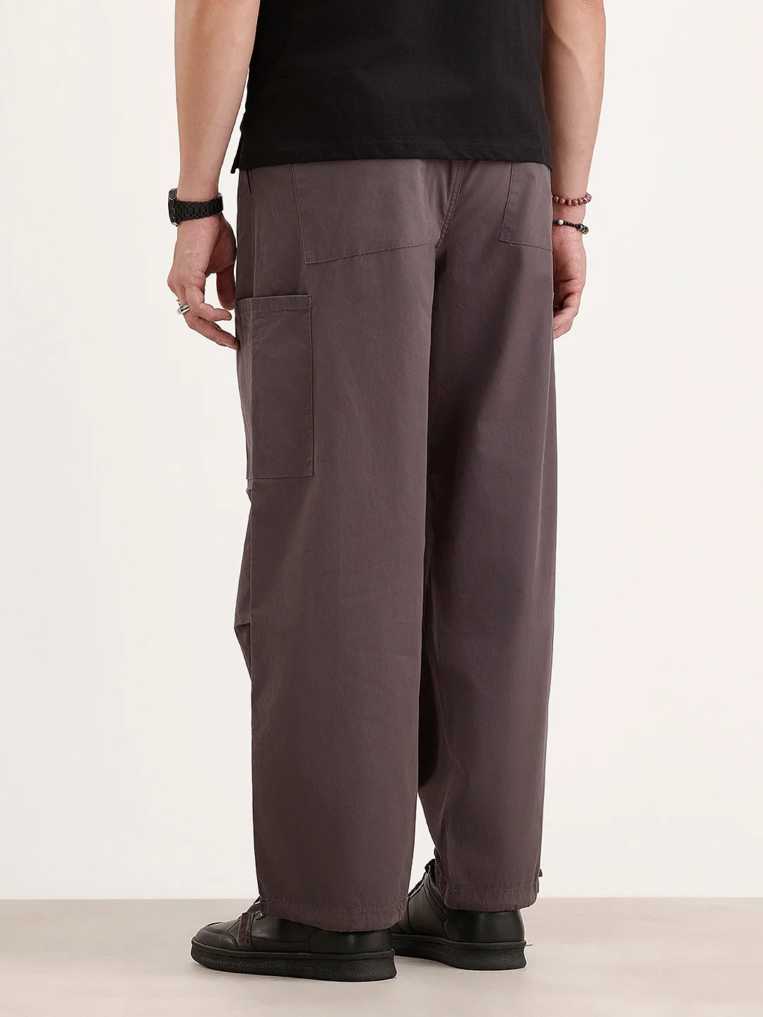 Loose Fit Cargo Trouser | Grey - Image 3