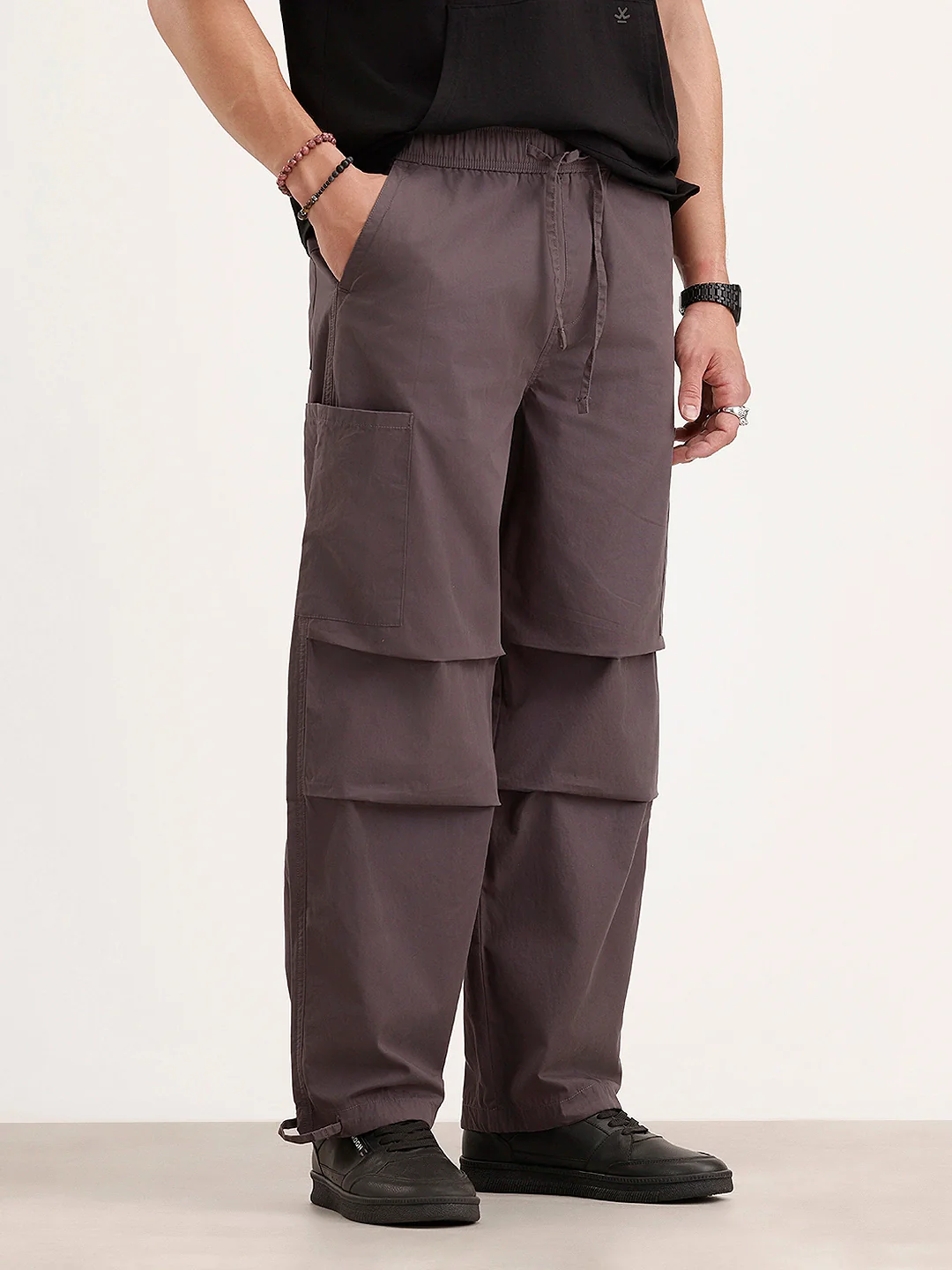 Loose Fit Cargo Trouser | Grey - Image 4