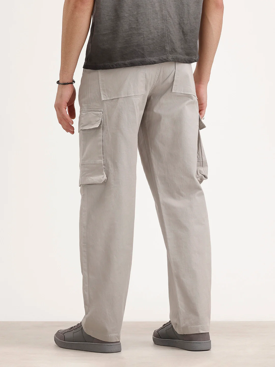Loose Fit Cargo Trouser | Grey - Image 3