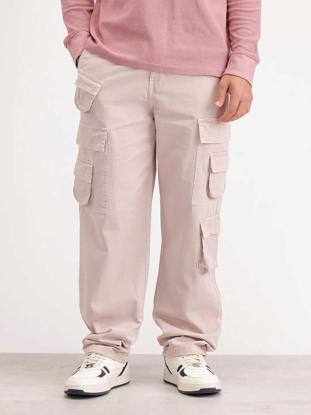 Loose Fit Cargo Trouser | Khaki - Image 6