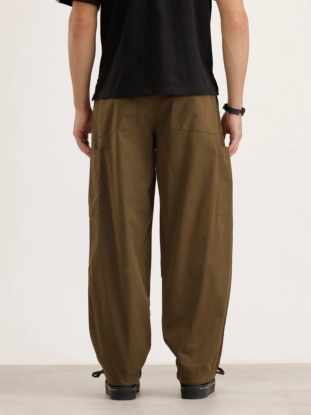 Loose Fit Cargo Trouser | Olive - Image 3