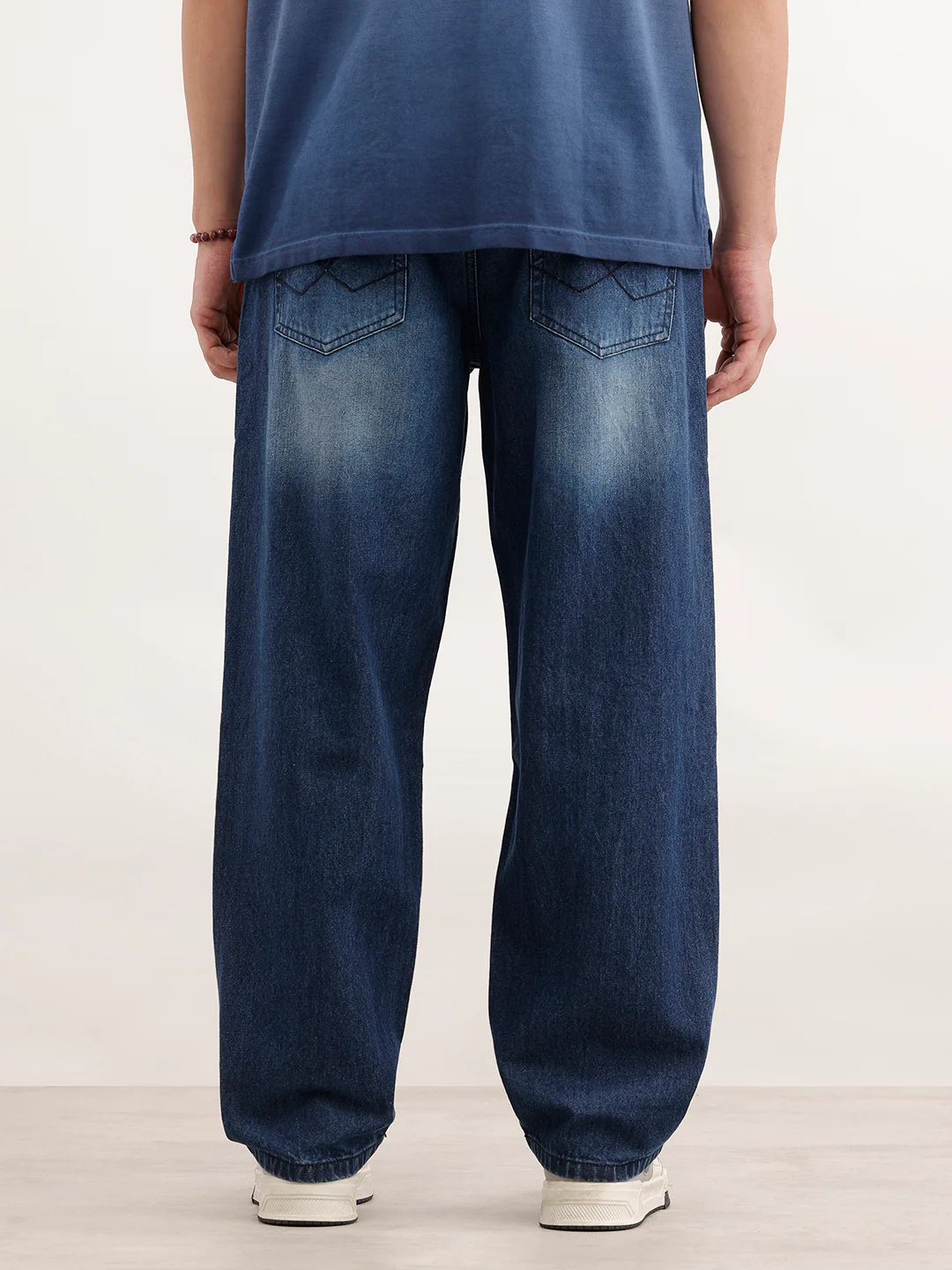 Loose Fit Denim Jeans  | Blue - Image 3
