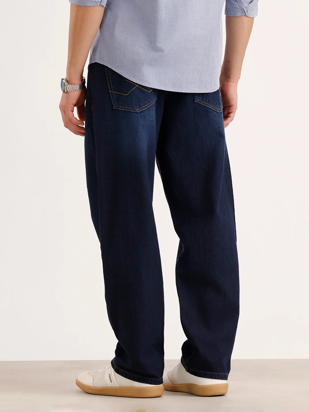 Loose Fit Denim Jeans | Dark Blue - Image 3