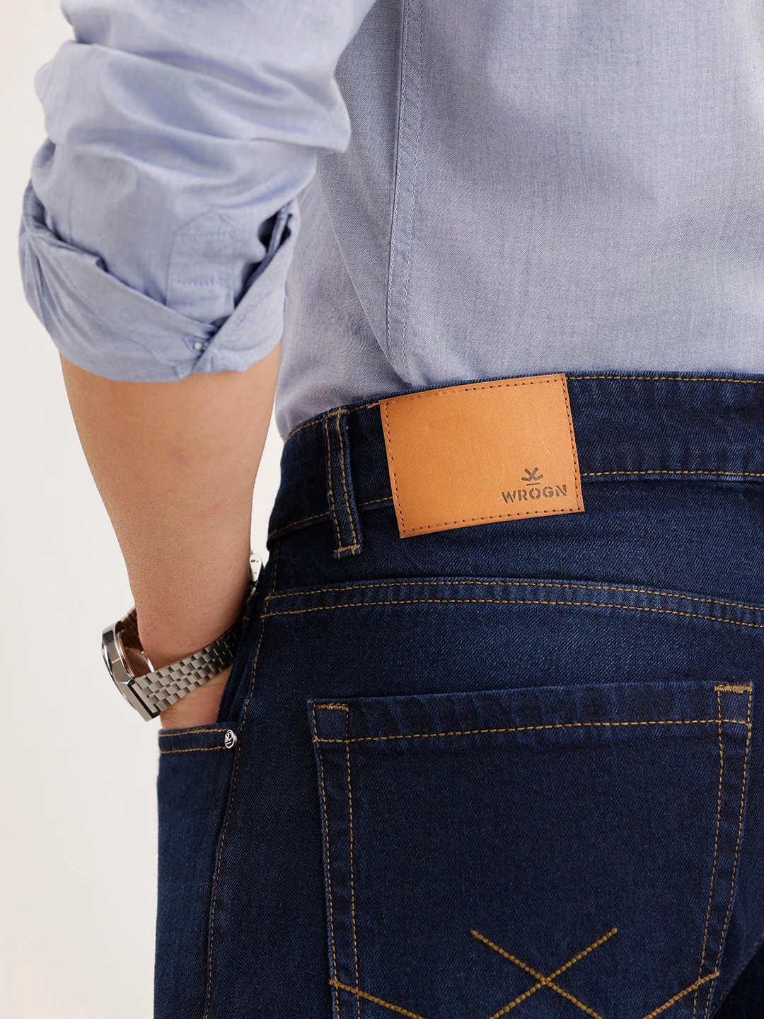 Loose Fit Denim Jeans | Dark Blue - Image 6