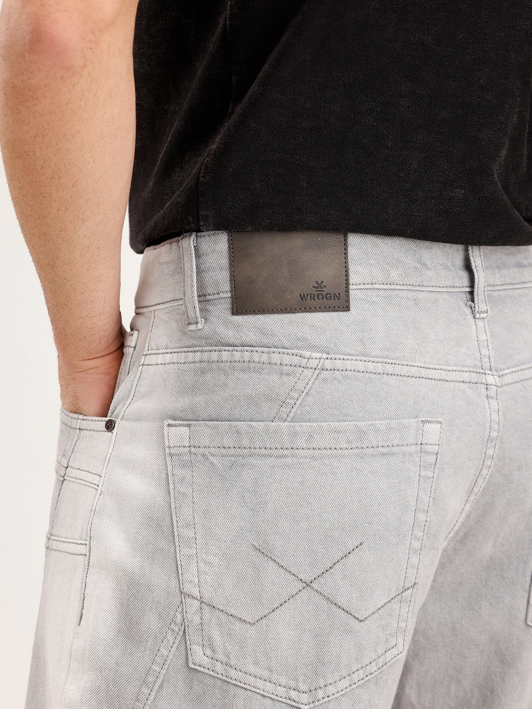 Loose Fit Denim Jeans | Grey - Image 6