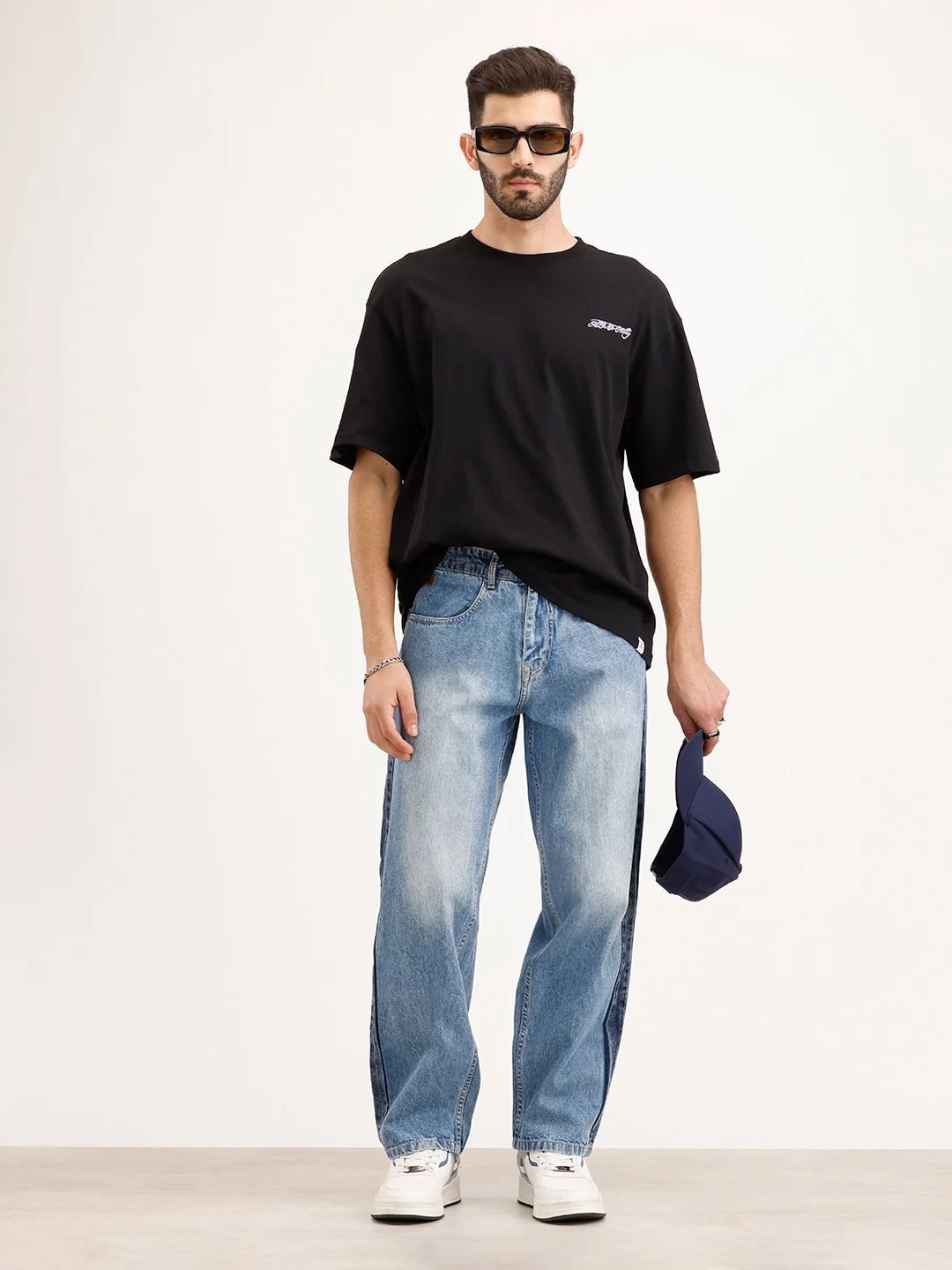 Loose Fit Denim Jeans | Light Blue - Image 2