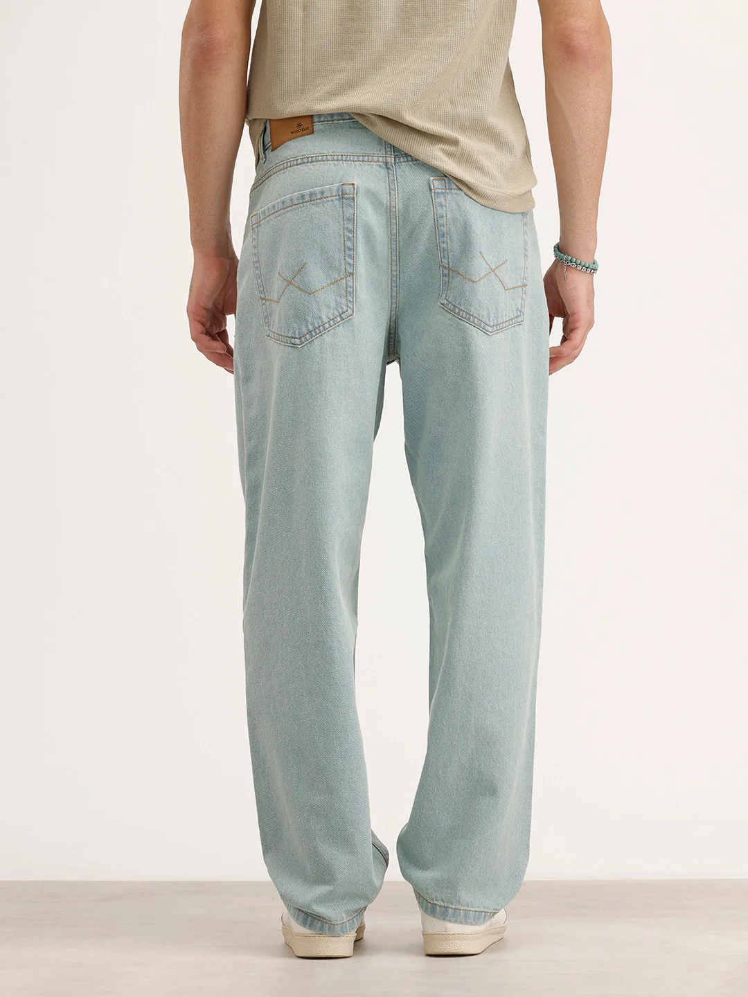Loose Fit Denim Jeans | Light Blue - Image 3