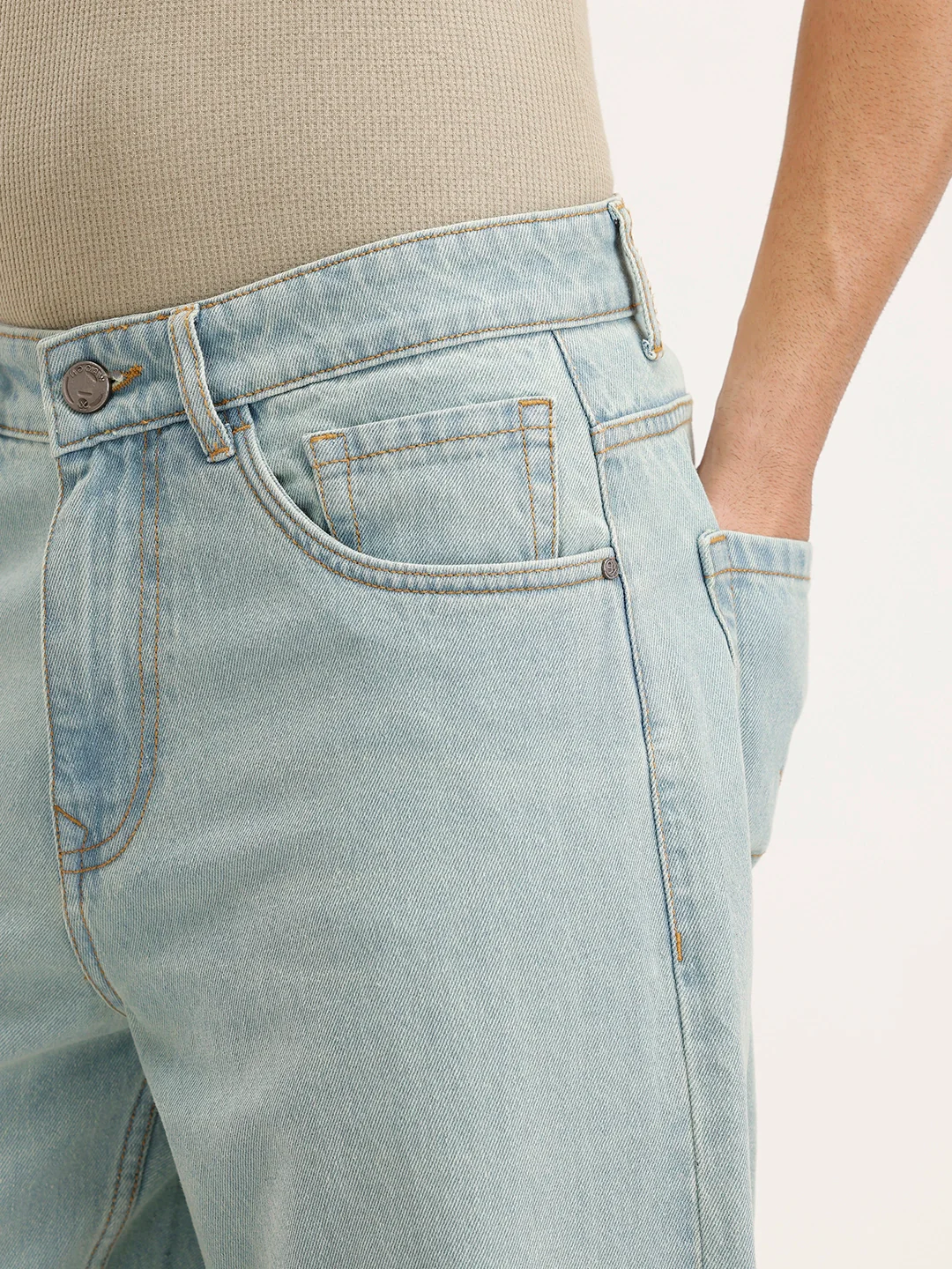 Loose Fit Denim Jeans | Light Blue - Image 5
