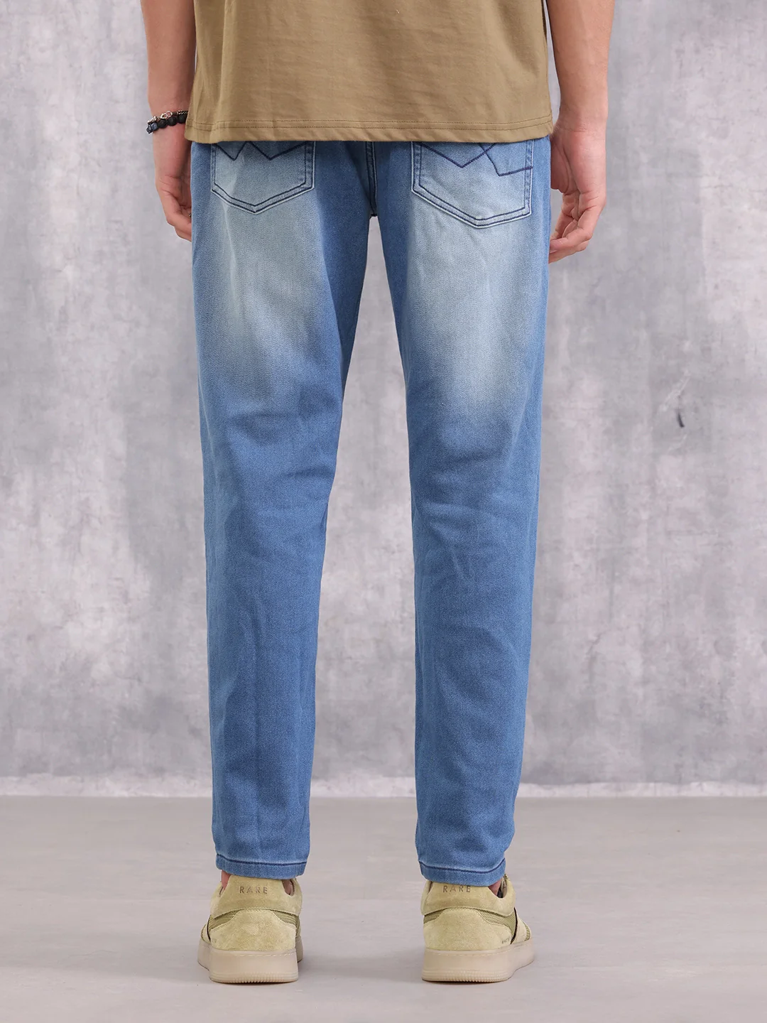 Low Fade Skinny Crop Jeans | Blue - Image 3
