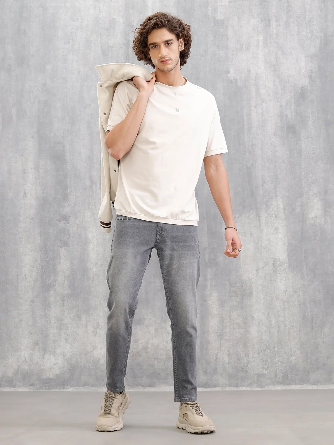 Low Fade Skinny Crop Jeans | Grey - Image 2